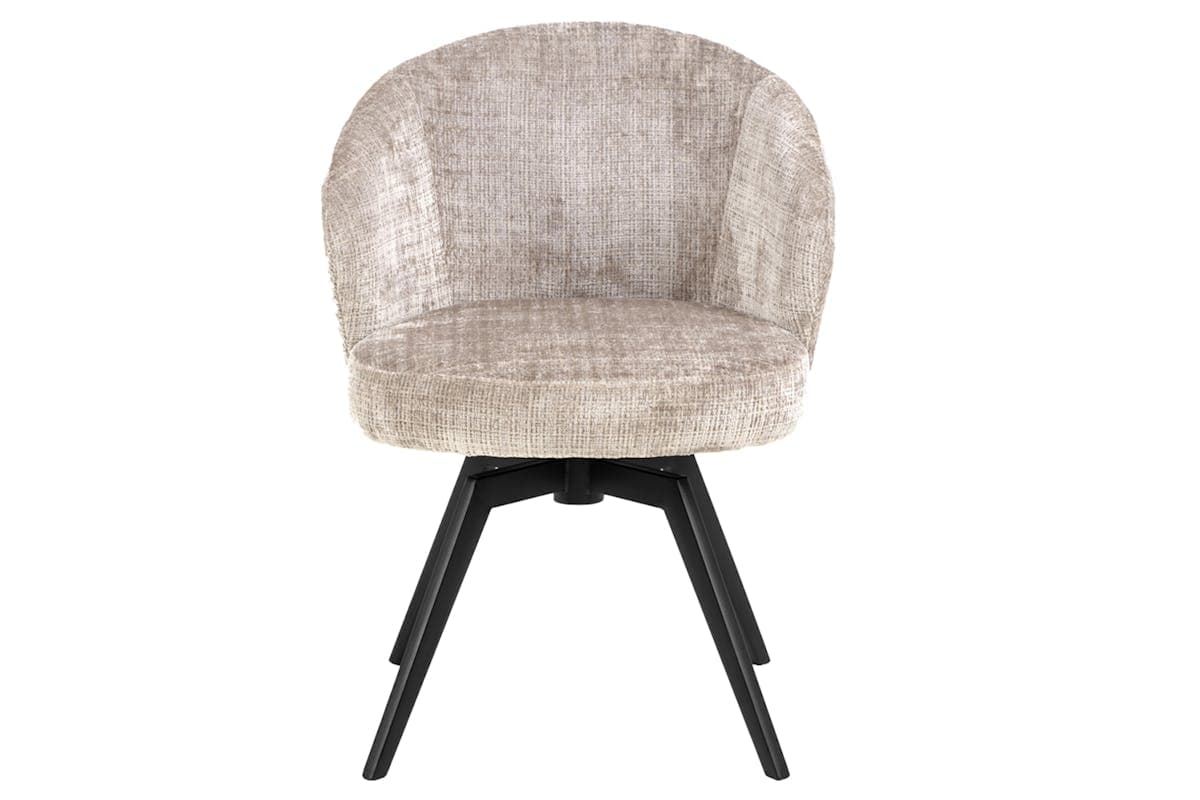 Darlene Dining Chair | Swivel | Beige
