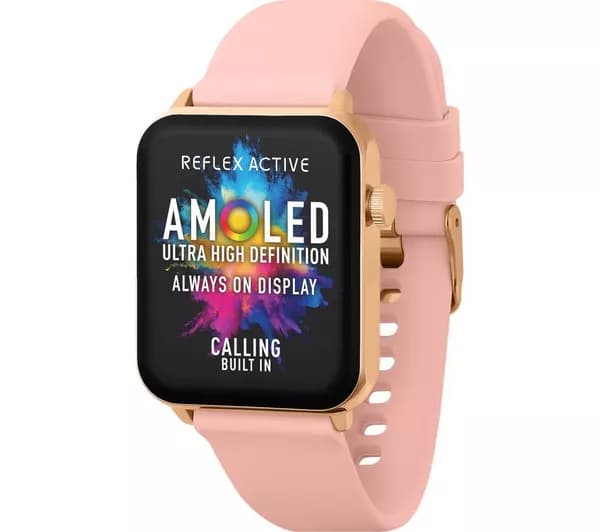REFLEX ACTIVE Series 30 Smart Watch - Pink, Silicone Strap