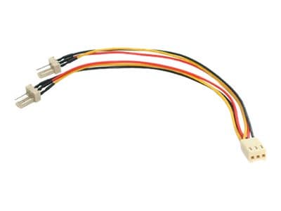 STARTECH.COM - StarTech 6in TX3 Fan Power Splitter Cable - Fan power splitter - 3 pin internal power (F) to 3 pin internal power (M) - 5.9 in - TX3SPLITTER - fan power splitter - 3 PIN internal power to 3 PIN internal power - 15 cm
