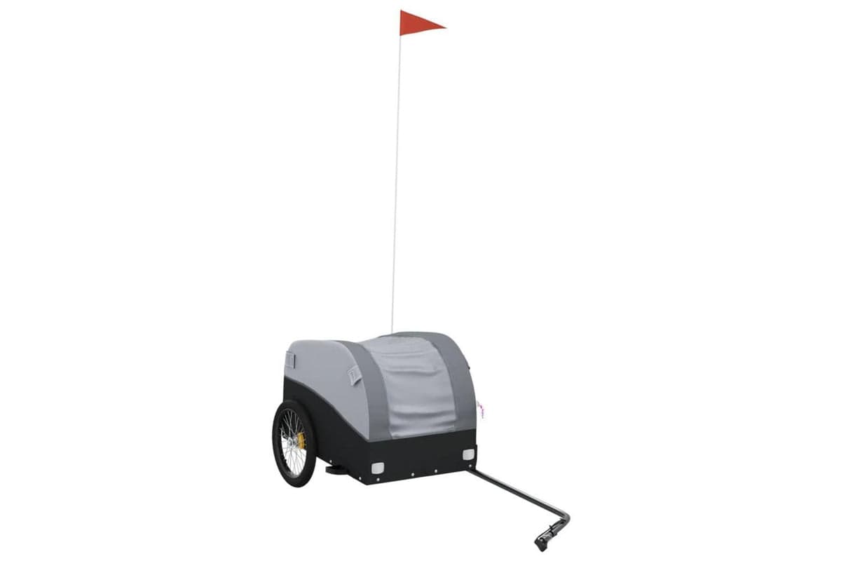 Vidaxl Bike Trailer Black And Grey 30 Kg Iron
