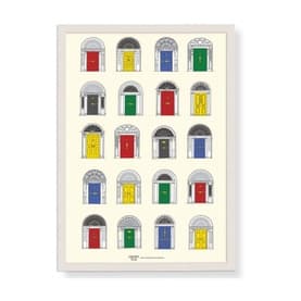 Georgian Doors Framed Print