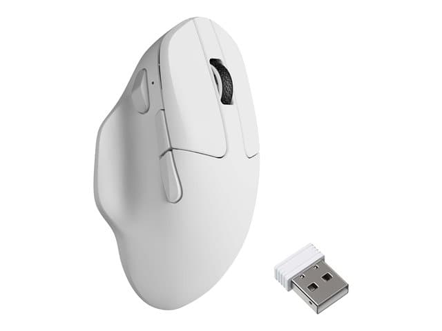 Keychron - M7 - vertical mouse - 2.4 GHz, Bluetooth 5.3, USB-C - white