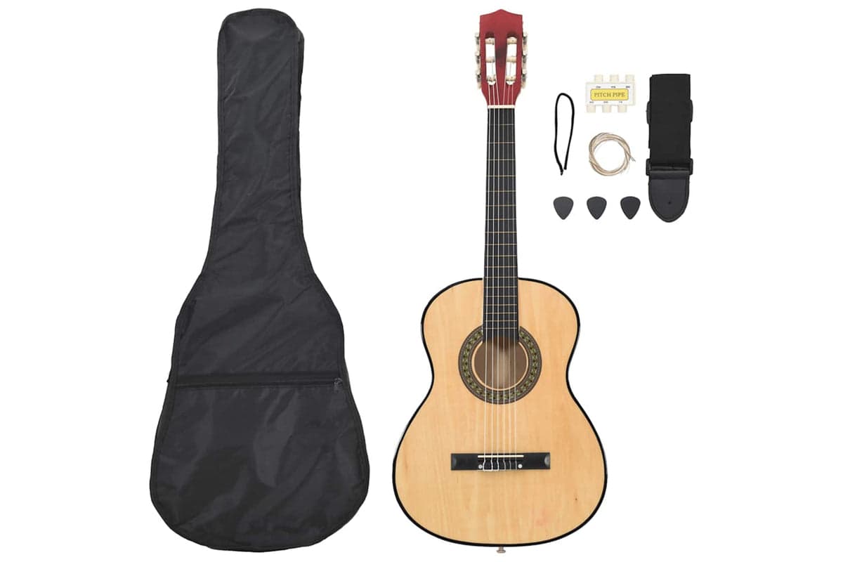 vidaXL 70115 8 Piece Classical Guitar Beginner Set 3/4 36