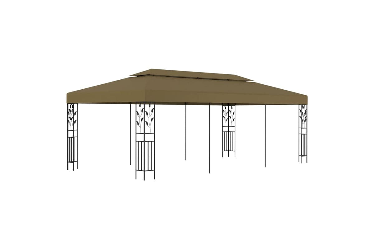 Vidaxl 312245 Gazebo 6x3 M Taupe
