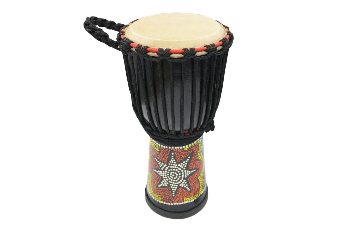 A-star 7 Inch Painted Djembe