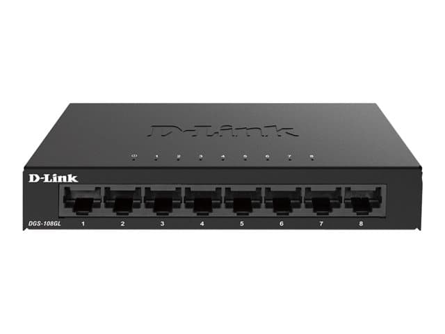 D-LINK - DGS 108GL - switch - 8 ports - unmanaged