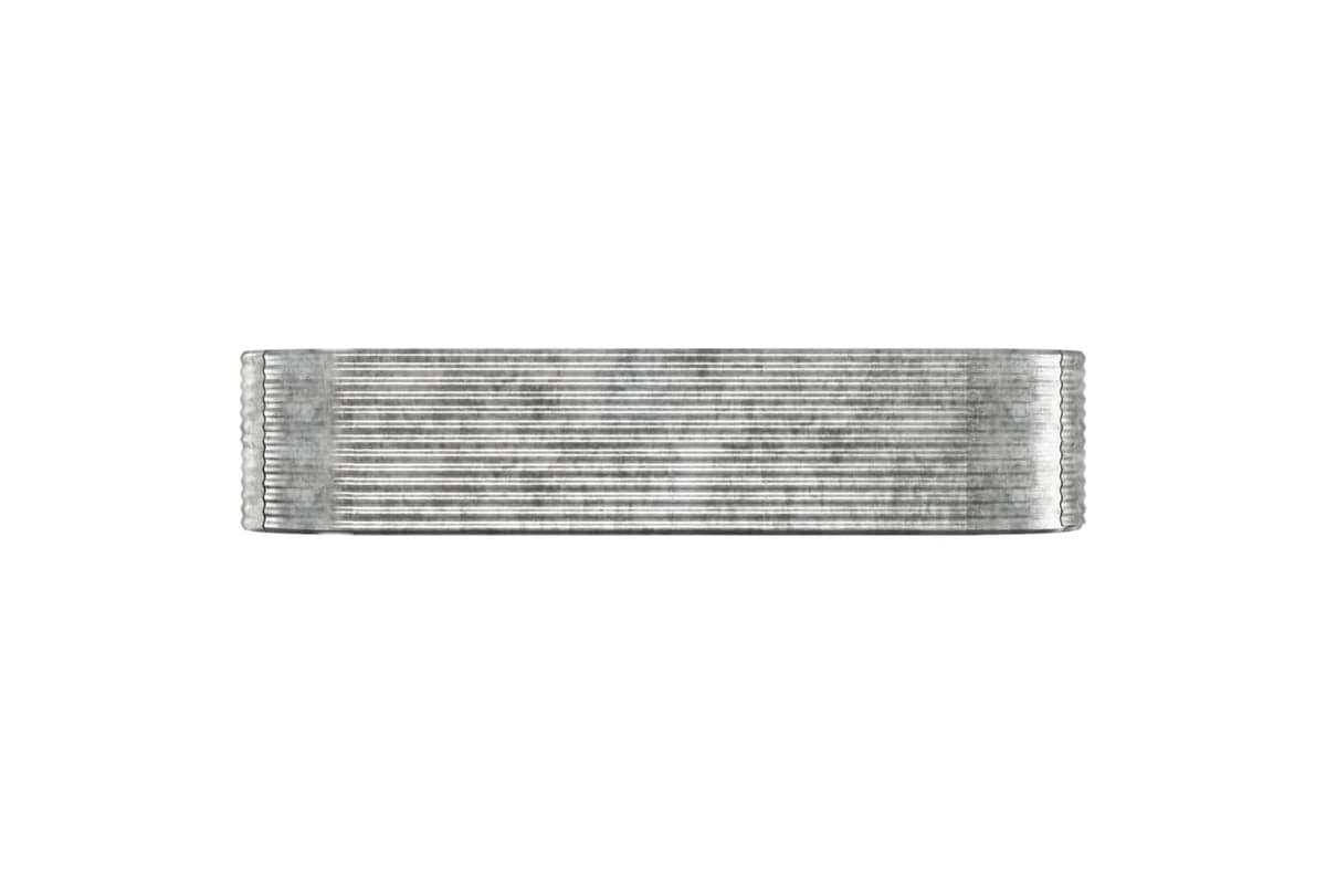 vidaXL 319072 Garden Raised Bed Powder-coated Steel 322x100x68cm Silver