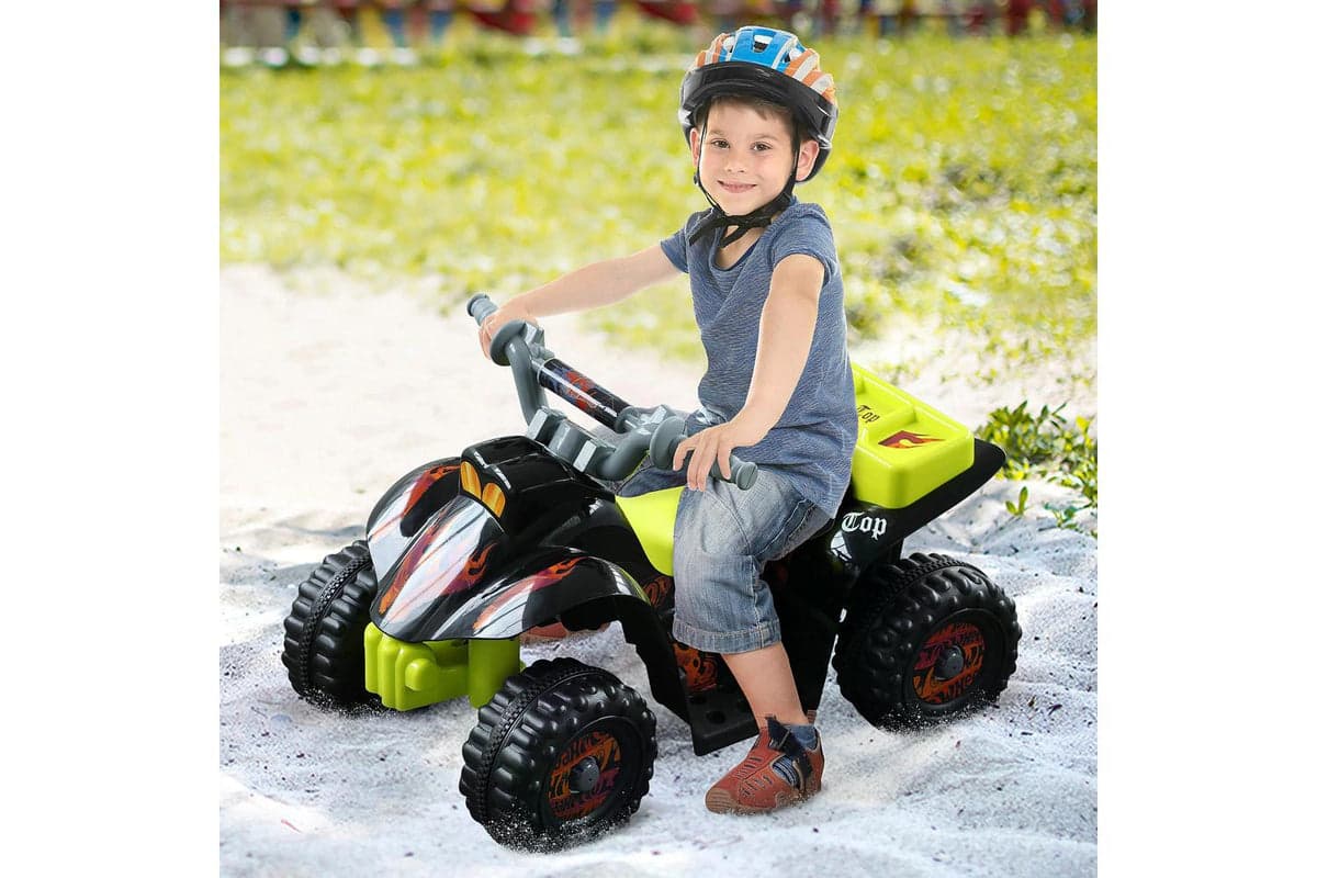 Homcom 370-051BK Electric Ride-on Car | Black/Yellow