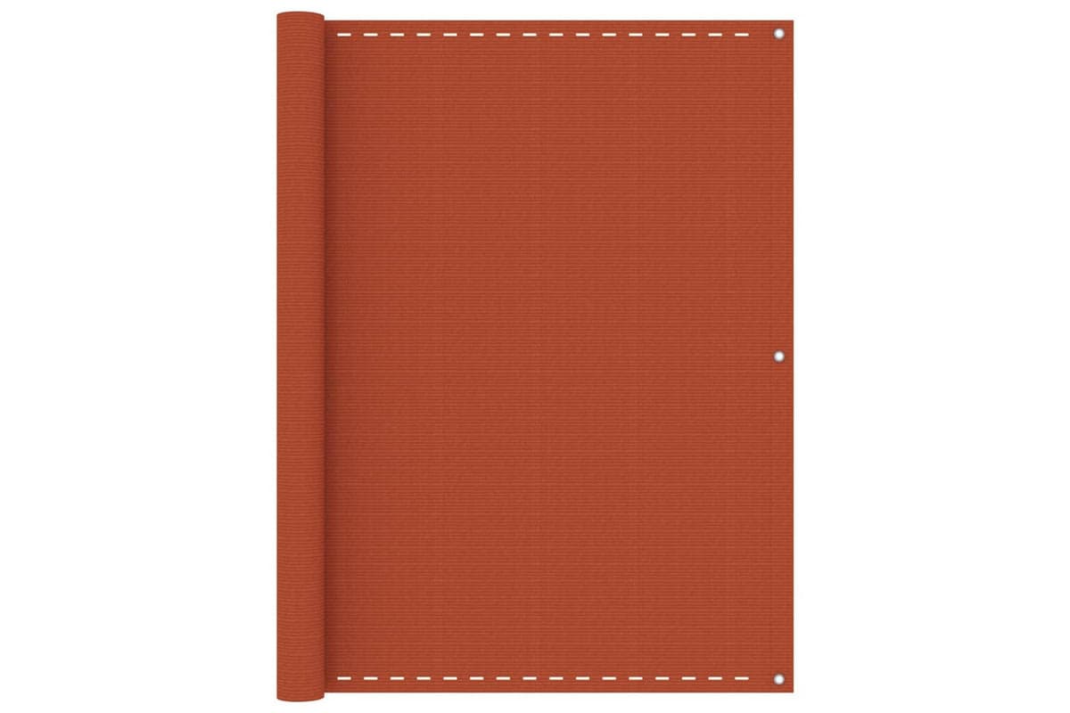 vidaXL 311026 Balcony Screen Orange 120x500cm Hdpe