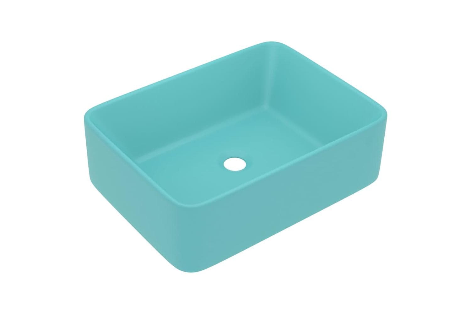 vidaXL 147046 Luxury Wash Basin Matt Light Green 41x30x12cm Ceramic