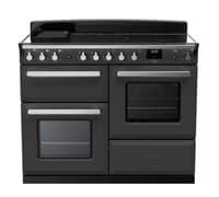 Rangemaster Estel Deluxe 110cm Induction Range Cooker - Slate with Chrome Trim | ESDLO110EIPSLT/CM1
