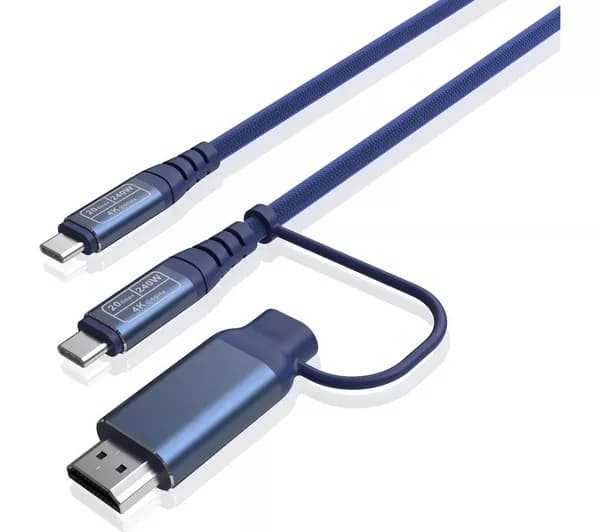 SANDSTROM S2CCHD126 USB Type-C cable with HDMI adapter - 2 m