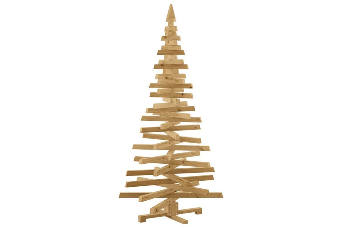 Vidaxl Christmas Trees With Stand Brown 180 Cm Solid Pine Wood