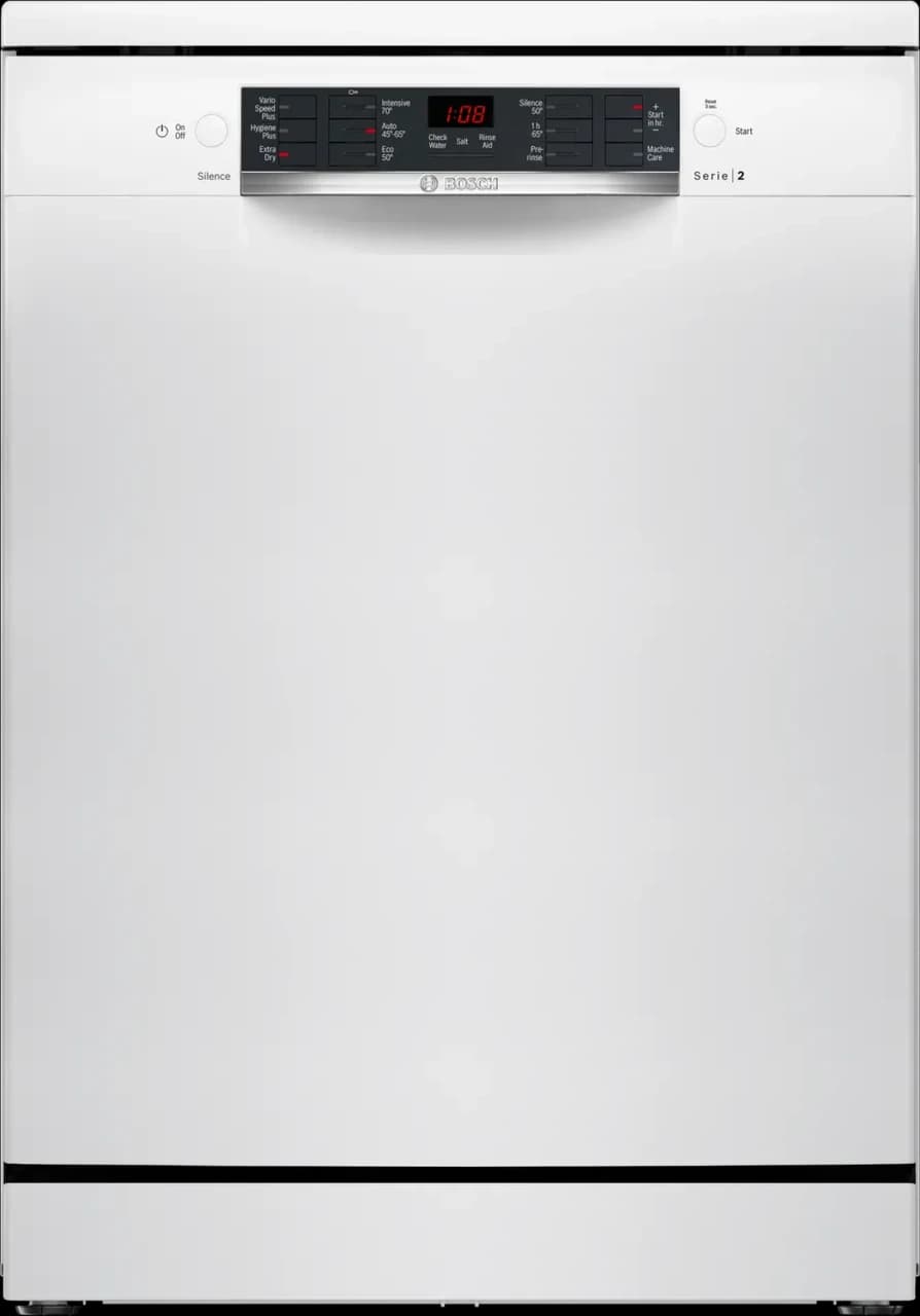 Bosch SMS26AW08G Series 2 Freestanding Dishwasher 60 cm – White