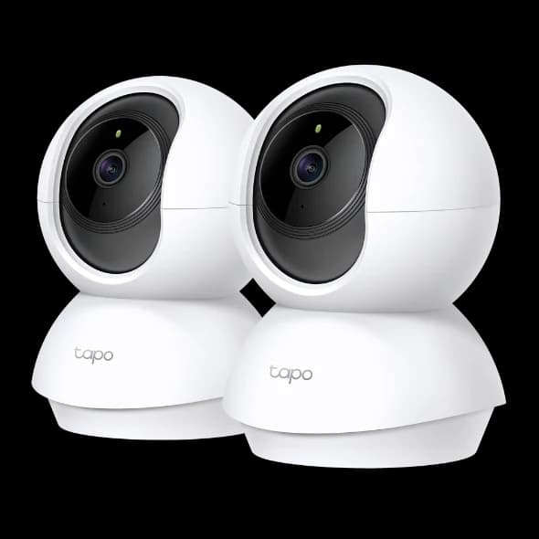 Tapo C200P2 Pan/Tilt Home Security Wi-Fi Camera, 2-Pack | Tapo C200P2