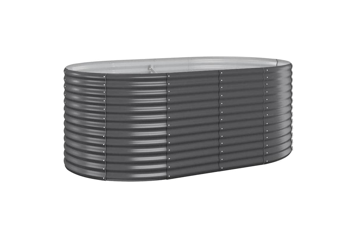 vidaXL 319061 Garden Raised Bed Powder-coated Steel 175x100x68cm Anthracite