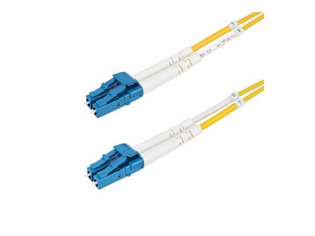 STARTECH.COM - Startech 25m (82ft) LC to LC (UPC) OS2 Single Mode Duplex Fiber Optic Cable, 9/125µm, Laser Optimized, 10G, Bend Insensitive, Low insrtion Loss - LSZH Fiber Patch Cord (SMDOS2LCLC25M) - patch cable - 25 m - 25 m - yellow