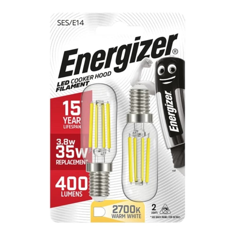 Energizer 4W LED Filament Cookerhood Bulb Pack of 2 - Warm White | 162858