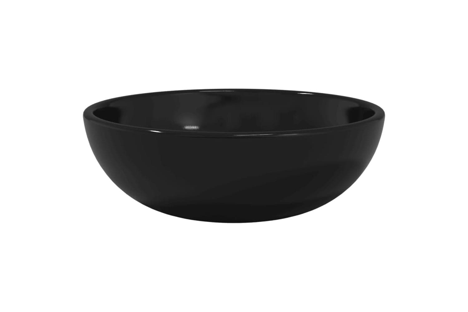 vidaXL 345246 Basin Tempered Glass 35x12cm Black