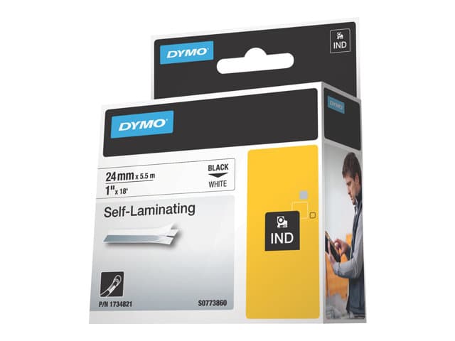DYMO - RhinoPRO Self Laminating - labels - 1 roll(s) - Roll (2.4 cm x 5.5 m)