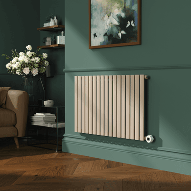 Cleopatra Horizontal Smart Electric Radiator with Wi-Fi Thermostat - 1200W - H600xW1000mm - Bathroom Safe