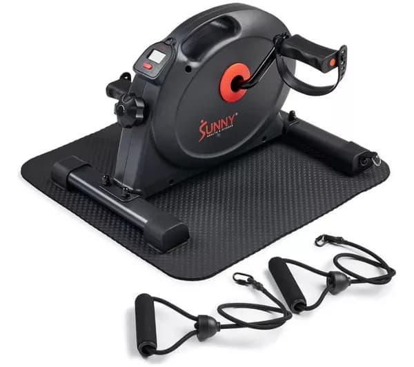 SUNNY HEALTH SF-B0418SMART Smart Mini Exercise Bike - Black