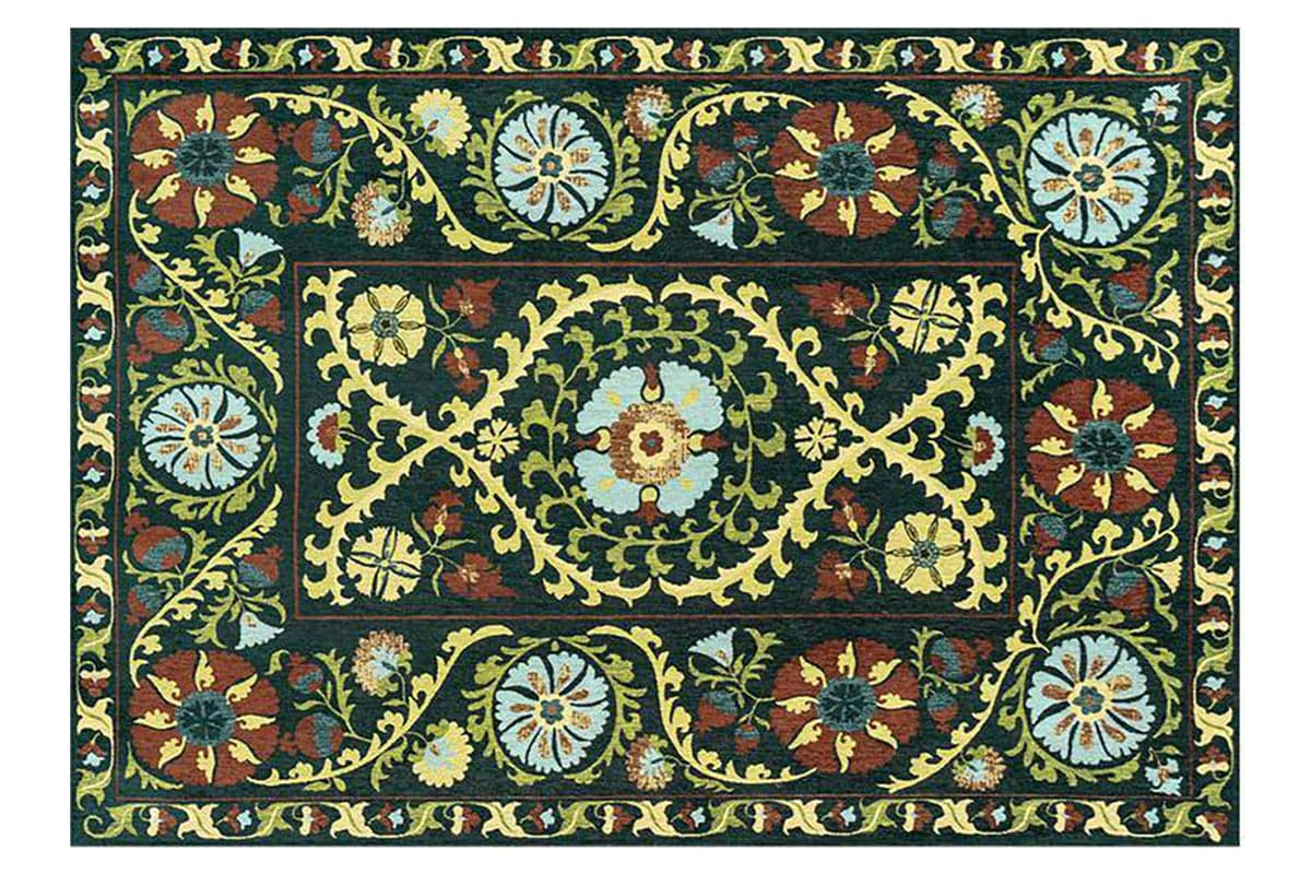 Louis De Poortere | Suzani Bavaria Eco Rug | Multicolour | 140 x 200 cm