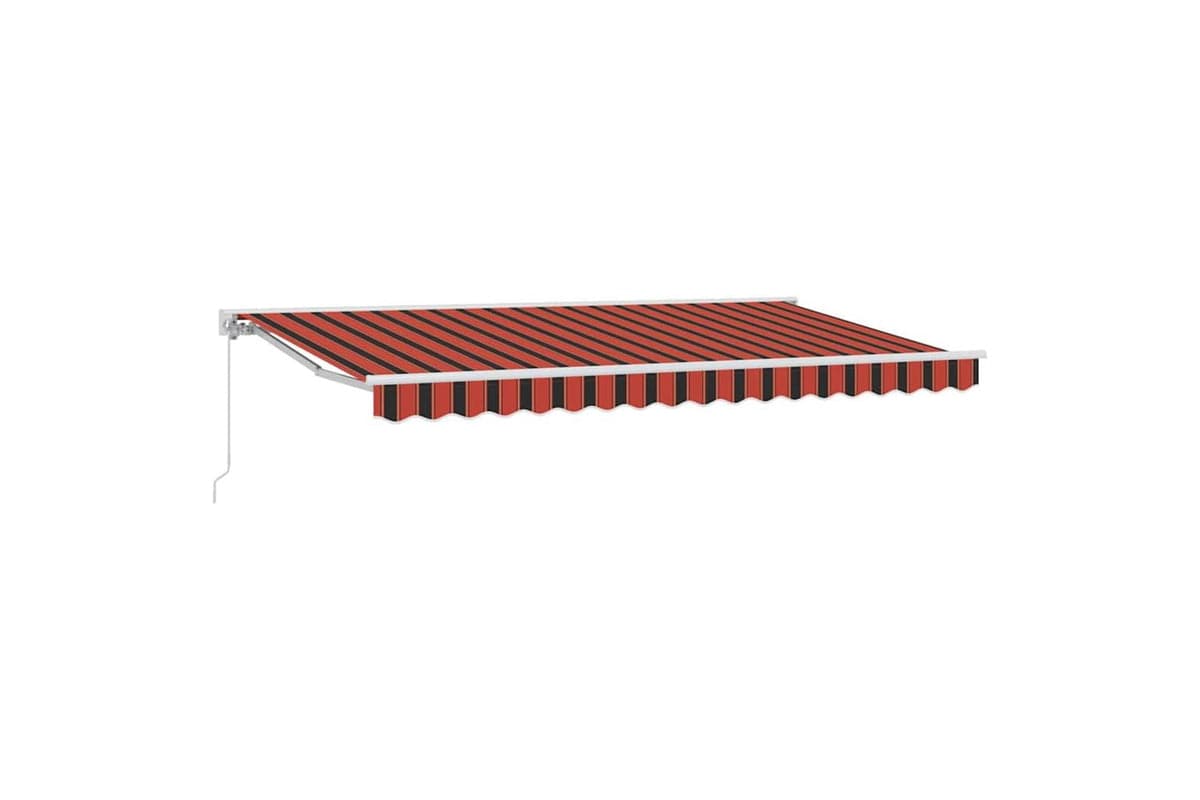 Vidaxl Retractable Awning Manual Multicolour Stripe 350x200 Cm Fabric