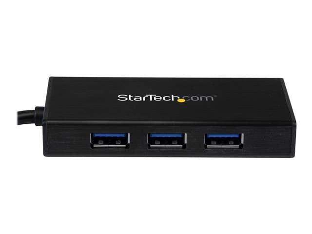 STARTECH.COM - Startech USB 3.0 Hub with Gigabit Ethernet Adapter - 3 Port - NIC - USB Network / LAN Adapter - Windows & Mac Compatible (ST3300GU3B) - hub - 3 ports