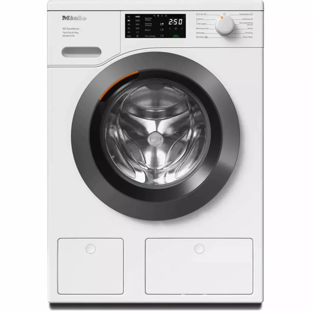Miele 8KG 1400 Spin Freestanding Washing Machine - Lotus White | WED 665