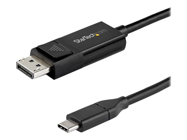 STARTECH.COM - StarTech 6ft/2m USB C to DisplayPort 1.4 Cable 8K 60Hz/4K, Bidirectional DP to USB-C or USB-C to DP Reversible Video Adapter Cable, HBR3/HDR/DSC, USB Type C/Thunderbolt 3 Monitor Cable - 8K USB-C to DP Cable - DisplayPort