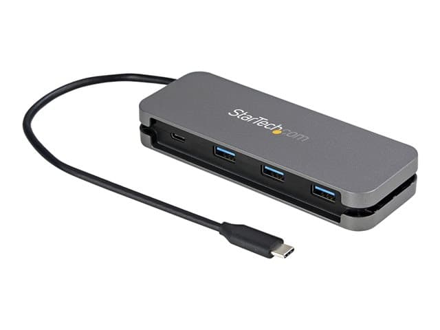 STARTECH.COM - Startech 4 Port USB C Hub - 3x USB-A/1xUSB-C - 5Gbps USB 3.0 Type-C Hub (3.2 Gen 1) - Bus Powered - 11.2" Cable w/ Cable Management (HB30CM3A1CB) - hub - 4 ports