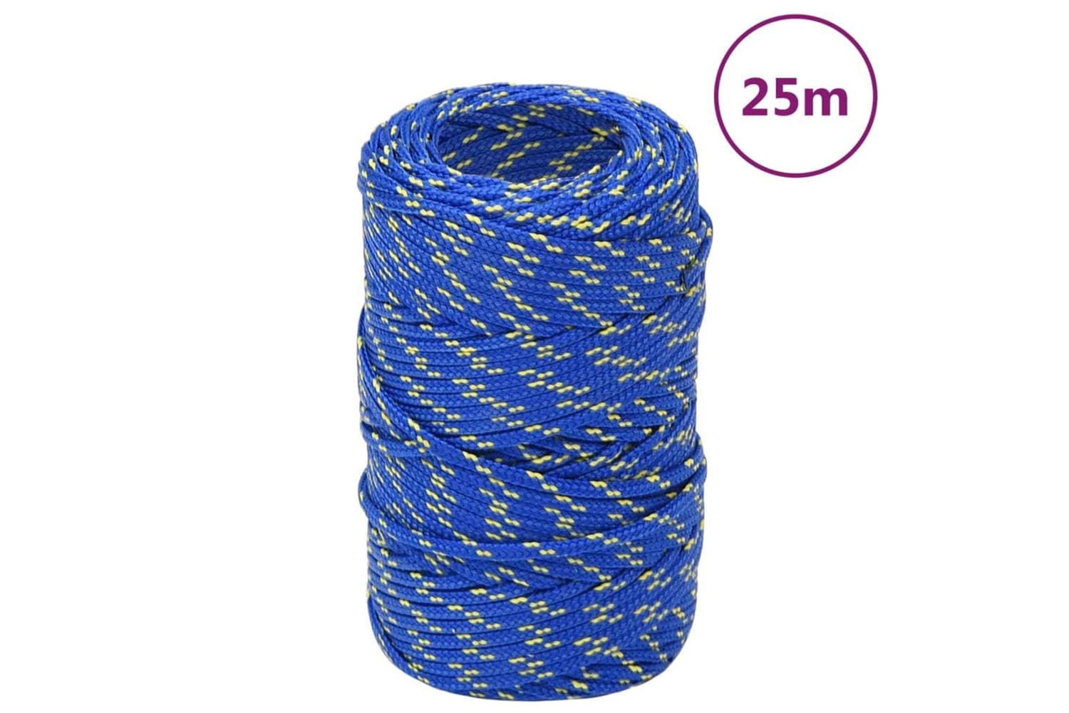 vidaXL 152423 Boat Rope Blue 2mm 25 M Polypropylene