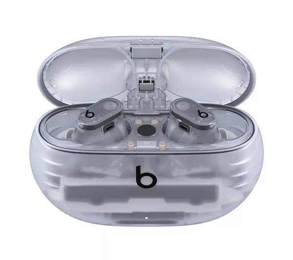 BEATS Studio Buds + Wireless Bluetooth Noise-Cancelling Earbuds - Clear