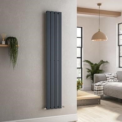 Riace Anthracite Flat Designer Radiator