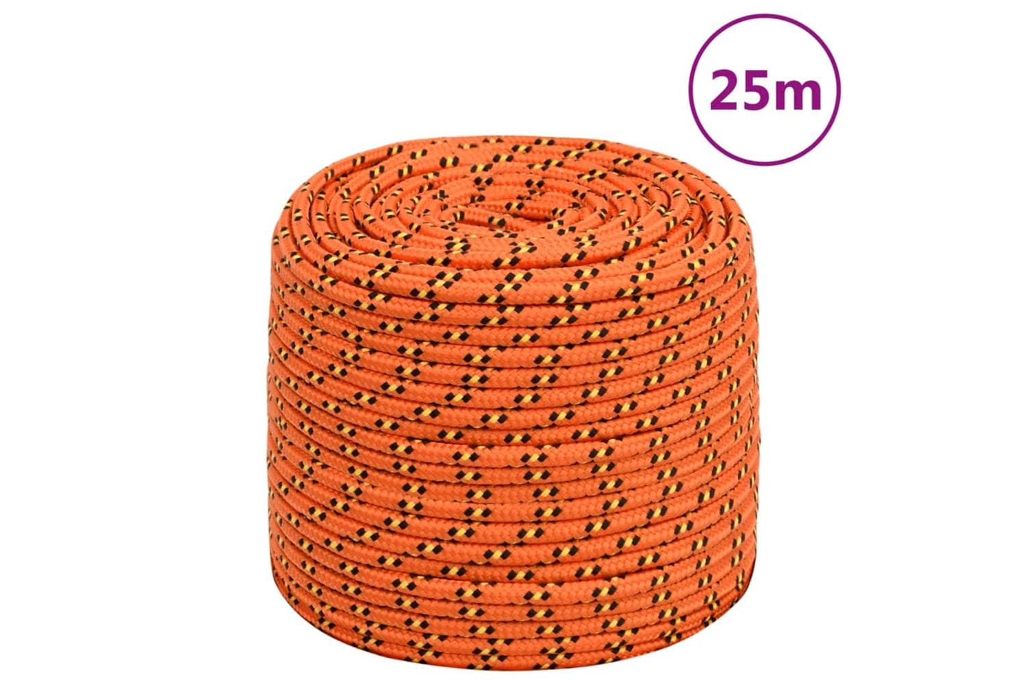 vidaXL 152665 Boat Rope Orange 10mm 25 M Polypropylene