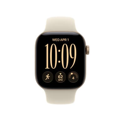 Apple Watch Series 12 GPS 42mm Light Gold Aluminium Case with Sand Sport Band - M/L | MJEE4MP/A
