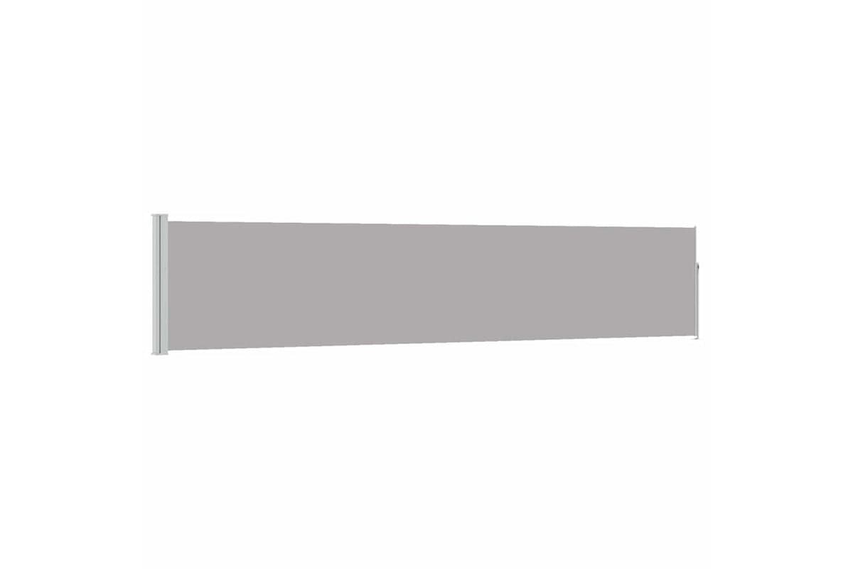 vidaXL 48386 Patio Retractable Side Awning 100x500cm Grey