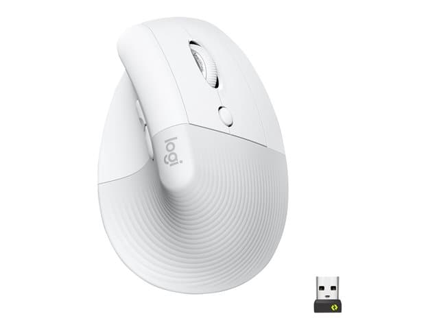 LOGITECH - Lift Vertical Ergonomic Mouse - vertical mouse - Bluetooth, 2.4 GHz - off-white