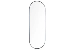 Modena Pill Shape Wall Mirror | Black | 40 x 120 cm