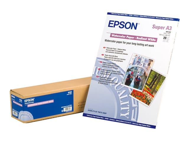 EPSON - watercolour paper - 20 sheet(s) - A3 Plus - 188 g/m²
