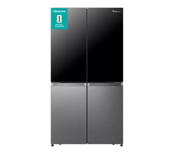 HISENSE RQ5X560SFLES Smart Fridge Freezer - Black & Stainless Steel