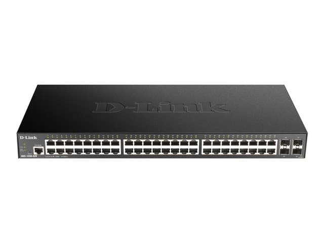 D-LINK - DGS 1250-52X - Switch - L3 Lite - smart - 48 x 10/100/1000 + 4 x 10 Gigabit SFP+ - rack-mountable