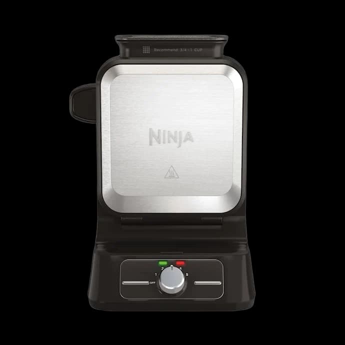 Ninja Belgian Waffle Maker - Black & Silver | BW1000UK