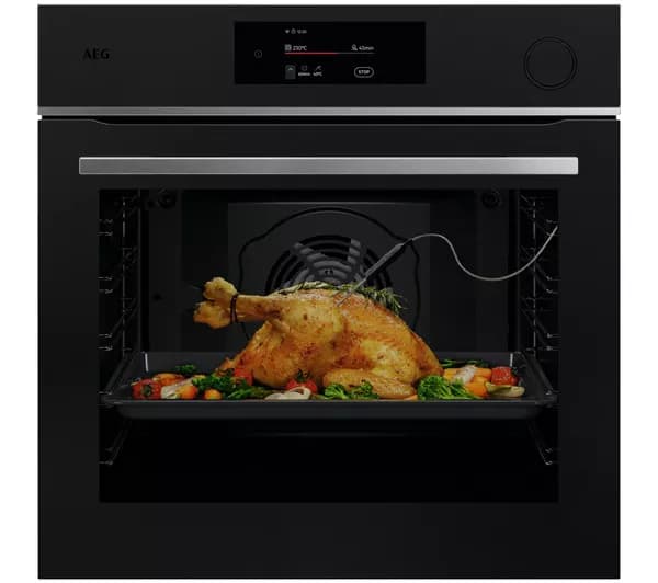 AEG 7000 MealAssist TR7PB731ST Electric Pyrolytic Oven - Black