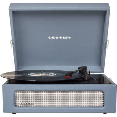 Crosley CR8017B-WB Voyager 2-Way Bluetooth Record Player - Washed Blue