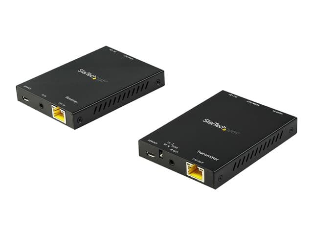 STARTECH.COM - Startech HDMI over CAT6 Extender Kit - 4K 60Hz - HDMI Balun Kit - Signal up to 165 ft / 50m - HDR - 4:4:4 - 7.1 Audio Support (ST121HD20V) - Video/audio extender - HDMI - over CAT 6 - up to 50 m