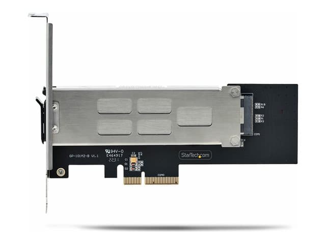 STARTECH.COM - Startech M.2 NVMe SSD to PCIe x4 Mobile Rack/Backplane with Removable Tray for PCI Express Expansion Slot, Tool-less Installation, PCIe 4.0/3.0 Hot-Swap Drive Bay, Key Lock - 2 Keys Included - interface adapter - M.2 NVMe