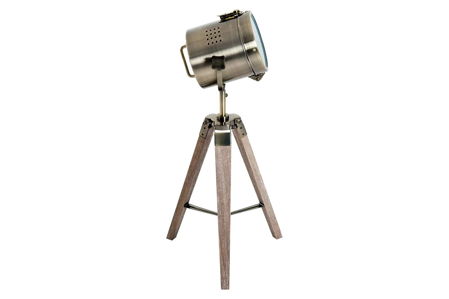 Homcom | Industrial Vintage Tripod Floor Lamp | Grey/Bronze