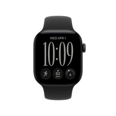 Apple Watch Series 12 GPS + Cellular 42mm Black Aluminium Case with Black Sport Band - S/M | MJG04MP/A